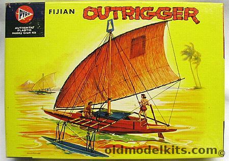Pyro 1/35 Fijian Outrigger Canoe, C254-100 plastic model kit